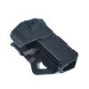 Taktické pistolové pouzdro holster na zbraň s baterkou (Glock 17) - písková, černá