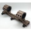 Duralové montáže 30 mm -  Tactical s vodováhou - hnědá (redukce na 25,4mm)