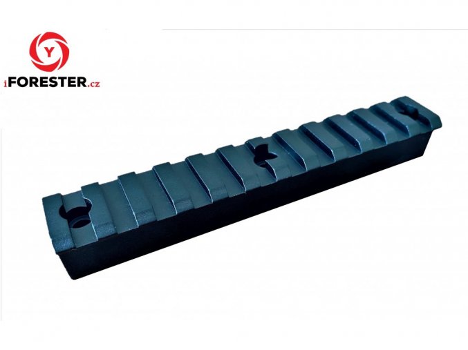 Zvýšená Picatinny lišta 12 slotov - 125 mm