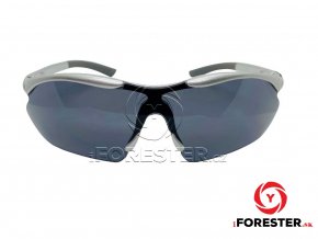 Strelecké balistické slnečné okuliare silver - čierna skla