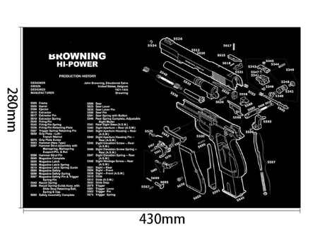 Čistiace podložka - BROWNING HI-POWER