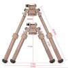 DVOJNOŽKA (Bipod) Gear 4,75 "-9,0" - nastavitelná výška (Varianta Bipod upínatelný pomocí dvou šroubů (bez páky) - barva černá)