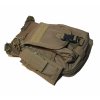 Střelecká taška ODEON TACTICAL (skryté nošení zbraně) - pískové, černé (Barva Písková)
