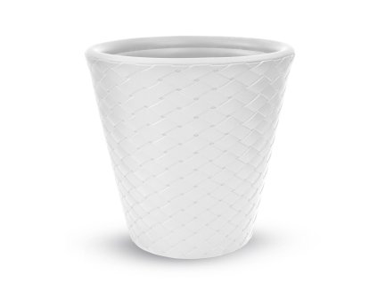 Plastové květináče Matuba bílý  ⌀ 35 cm