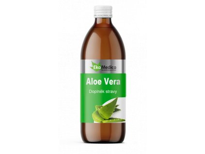 Aloe vera 500 ml  Aloe Vera šťáva s dužinou - přírodní s detoxikačními vlastnostmi,