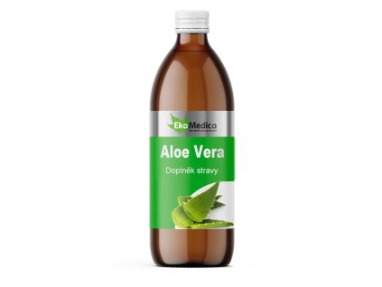 Aloe vera 1000 ml  Aloe Vera šťáva s dužinou - přírodní s detoxikačními vlastnostmi,