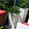 Plastové květináče Rato Square antracit 17 x 17 x 32,5 cm