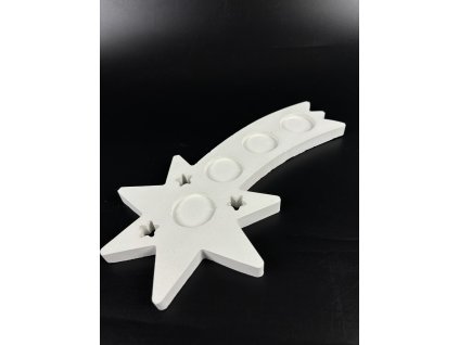 Betonový svícen „Vánoční kometa“