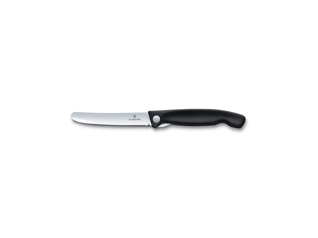 Skládací svačinový nůž Swiss Classic s rovným ostřím černý Victorinox