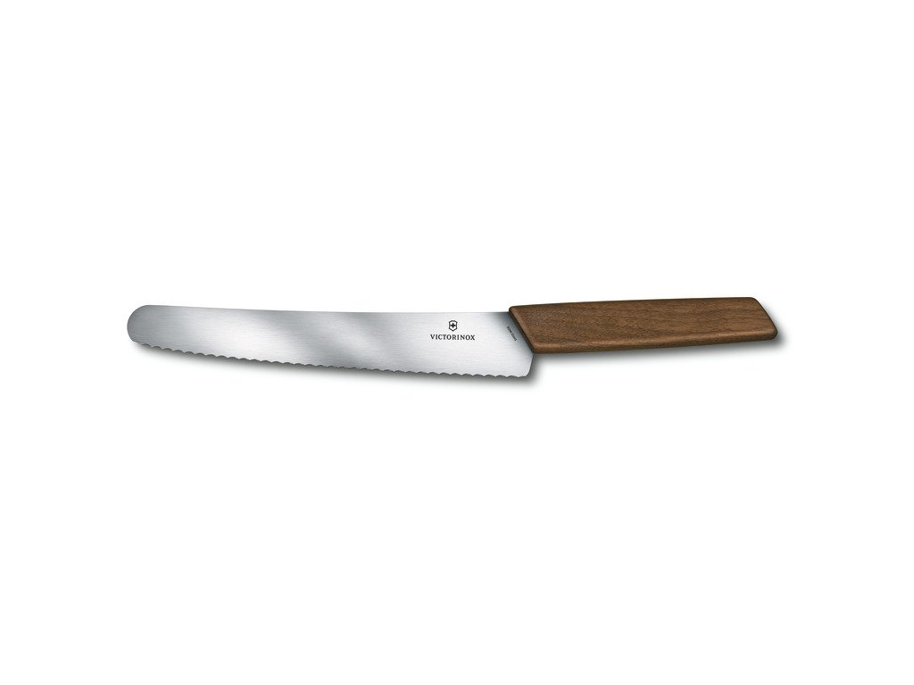Nůž na chleba Swiss Modern 22cm s dřevěnou rukojetí  Victorinox
