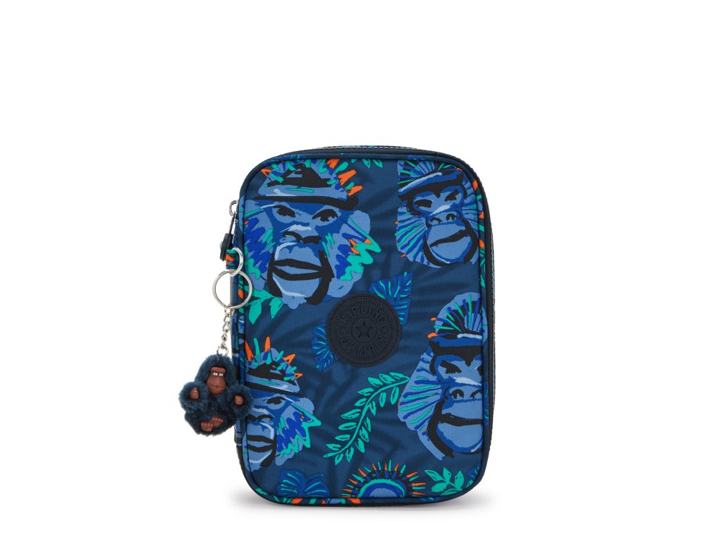 Školní penál 100 PENS Blue Monkey Fun Kipling