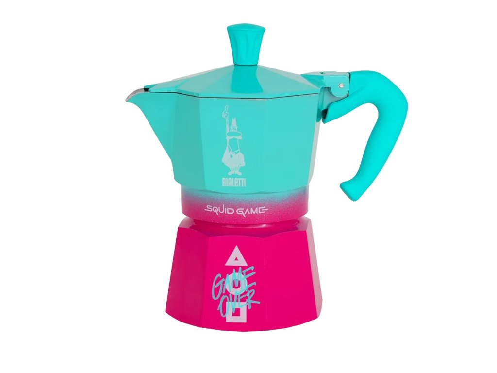 Moka kávovar Moka Express Squid Game na 3 šálky Bialetti