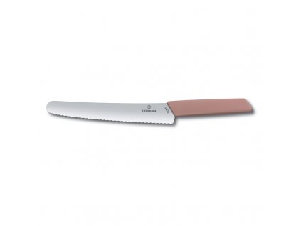 Swiss Modern nůž na chleba 22cm lososový  Victorinox
