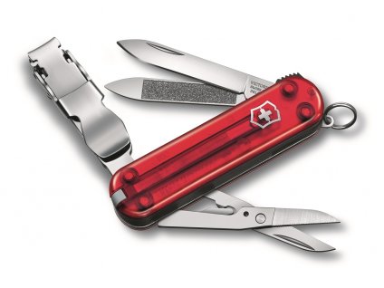 Kapesní nůž Nail Clip 580 červená transparentní  Victorinox