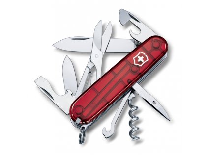 Kapesní nůž Climber červená transparentní  Victorinox