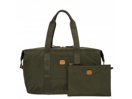 Cestovní taška X-Bag Medium 2v1 Holdall olivová  Bric`s