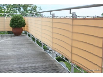 Balkónová plachta 65x300 cm, barva sisal  Peddy Shield