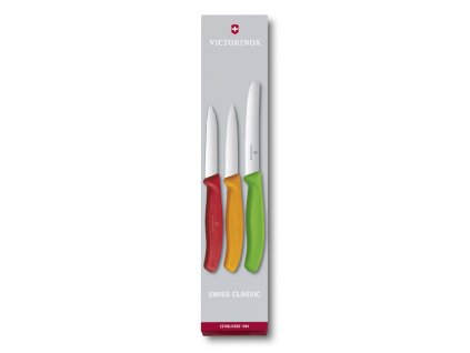 Sada nožů Swiss Classic mix barev - červená, oranžová, zelená  Victorinox