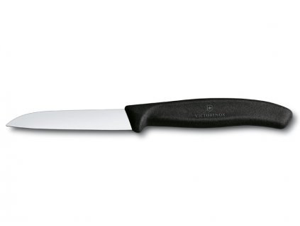 Nůž na zeleninu se zaoblenou špičkou 8 cm černý  Victorinox