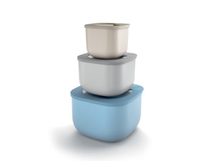 Sada 3 hlubokých boxů na jídlo STORE&MORE  Guzzini