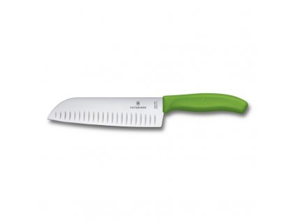 Swiss Classic nůž Santoku 17cm zelený  Victorinox