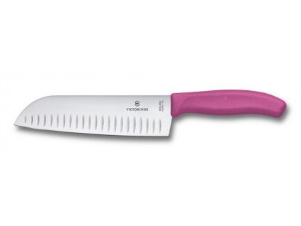 Swiss Classic nůž Santoku 17cm růžový  Victorinox