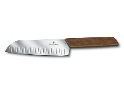 Swiss Modern nůž Santoku 17cm s dřevěnou rukojetí  Victorinox