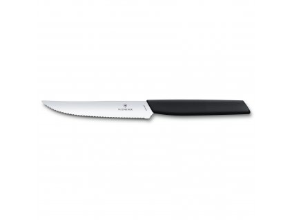 Sada 2 ks steakový nůž Swiss Modern 12 cm černý  Victorinox
