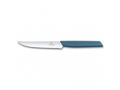 Sada 2 ks steakový nůž Swiss Modern 12 cm modrá  Victorinox