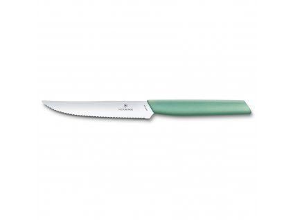 Sada 2 ks steakový nůž Swiss Modern 12 cm zelená  Victorinox