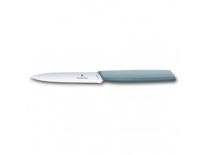 Nůž nakrajovací Swiss Modern 10 cm modrošedý  Victorinox