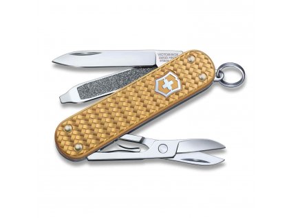 Kapesní nůž Victorinox CLASSIC PRECIOUS ALOX Brass Gold  Victorinox
