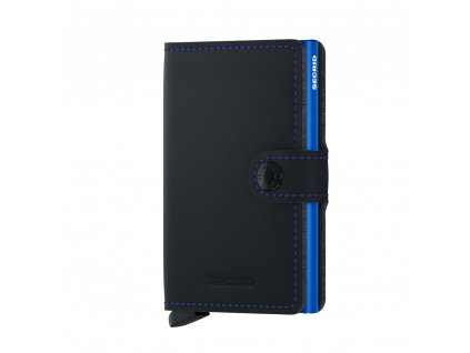 Secrid Miniwallet Matte BlackBlue Front