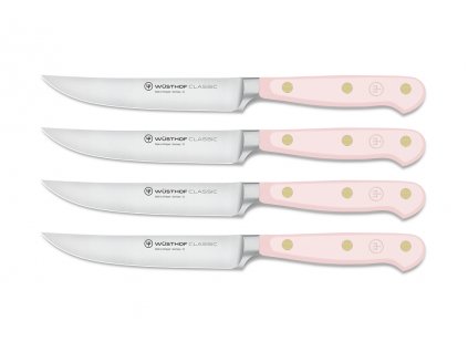 Sada 4 nožů na steaky Classic Colour 12 cm Pink Himalayan Salt  Wüsthof