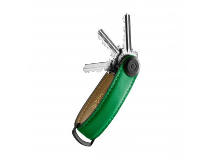 Orbitkey Key Organiser Leather Island Green 2