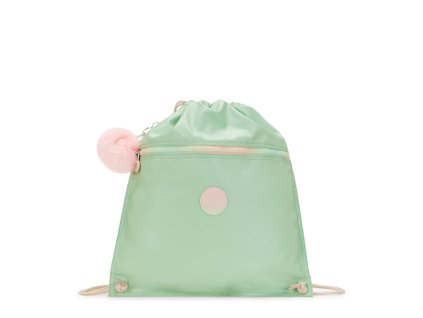 Sportovní batoh SUPERTABOO Soft Green Met  Kipling