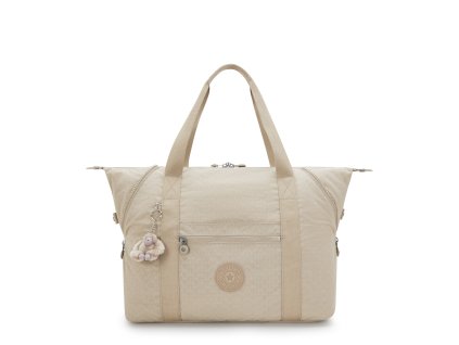 Taška ART M Signature Beige Embossed  Kipling