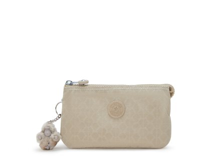 CREATIVITY L SIGNATURE BEIGE EMBOSSED  Kipling