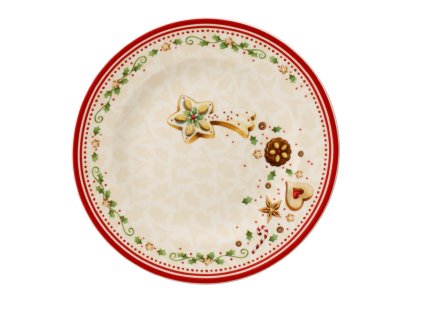 Dezertní talíř padající hvězda 21.5 cm WINTER BAKERY DELIGHT, červená, Villeroy & Boch  Villeroy & Boch