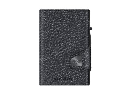 Leather Alu front Black