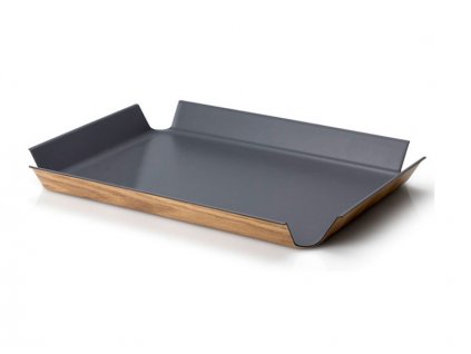 Protiskluzový servírovací podnos 41 cm šedý  Continenta