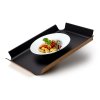 Protiskluzový servírovací podnos 54,5 cm černý  Continenta