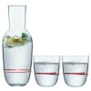 Sada karafy a 2 sklenic na vodu AURA červená  Zwiesel Glas