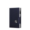 Dark Blue Silver Apple Vegan Bio WALLET ClickSlide Diagonal 24106210112