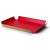Protiskluzový servírovací podnos 45 cm červený  Continenta