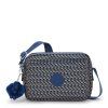 Crossbody kabelka Kipling ABANU M PRT AC Blue on Wire