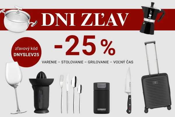 Ušetrite 25 % na obľúbené produkty – DNI ZĽAV 12.–15. 9.