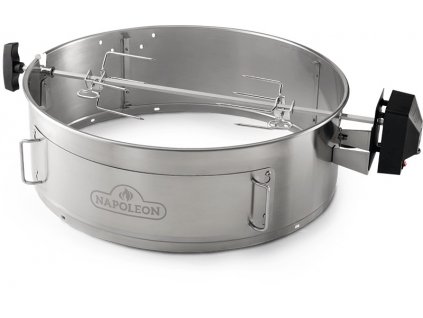 Ražeň s nadstavcom ku grilom na drevené uhlie  Napoleon