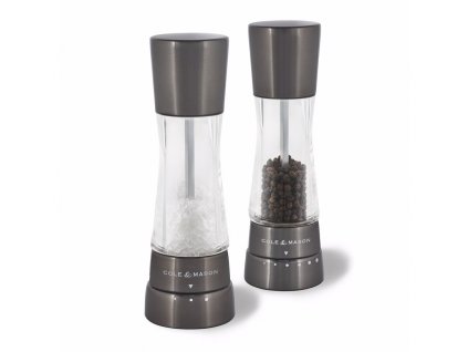 Súprava mlynčekov na soľ a korenie Derwent Gunmetal  Cole&Mason