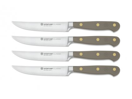 Súprava 4 ks steakových nožov CLASSIC COLOUR 12 cm Velvet Oyster  Wüsthof